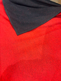 Rapti Fashion Cashmere poncho in red black - women's sweater - alternate view