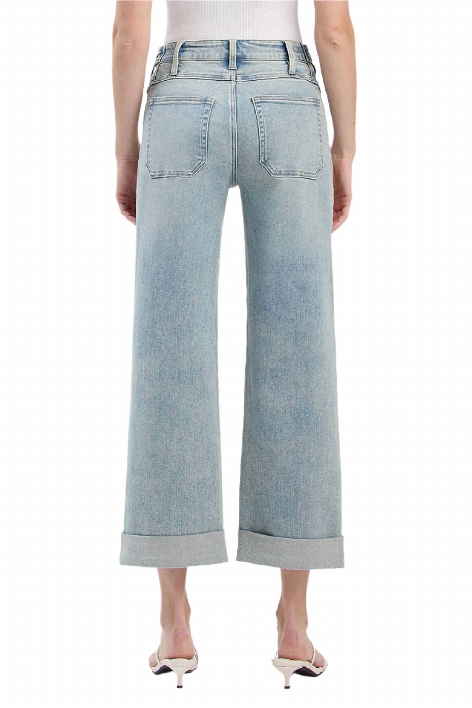 Kancan - Super High Rise Slim Wide Leg Jeans