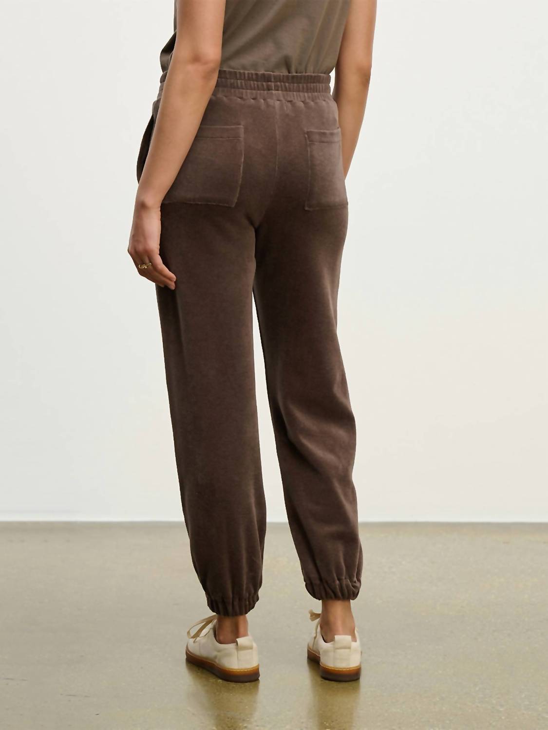 Velvet by Graham & Spencer Essie Straight Leg Pants in chocolate - women's pants - alternate view