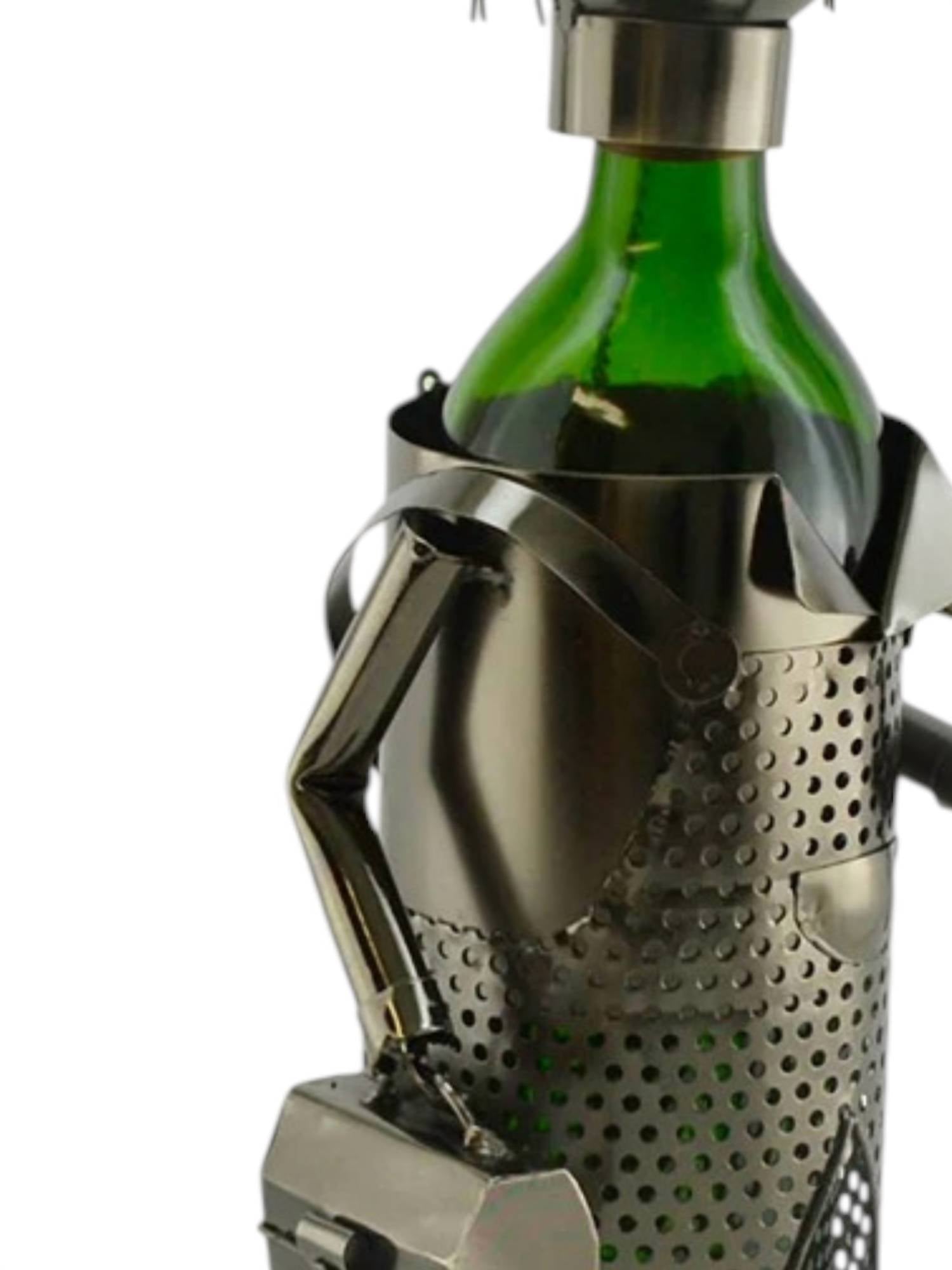 Three Star Handyman Wine Bottle Holder in silver - item - detail view