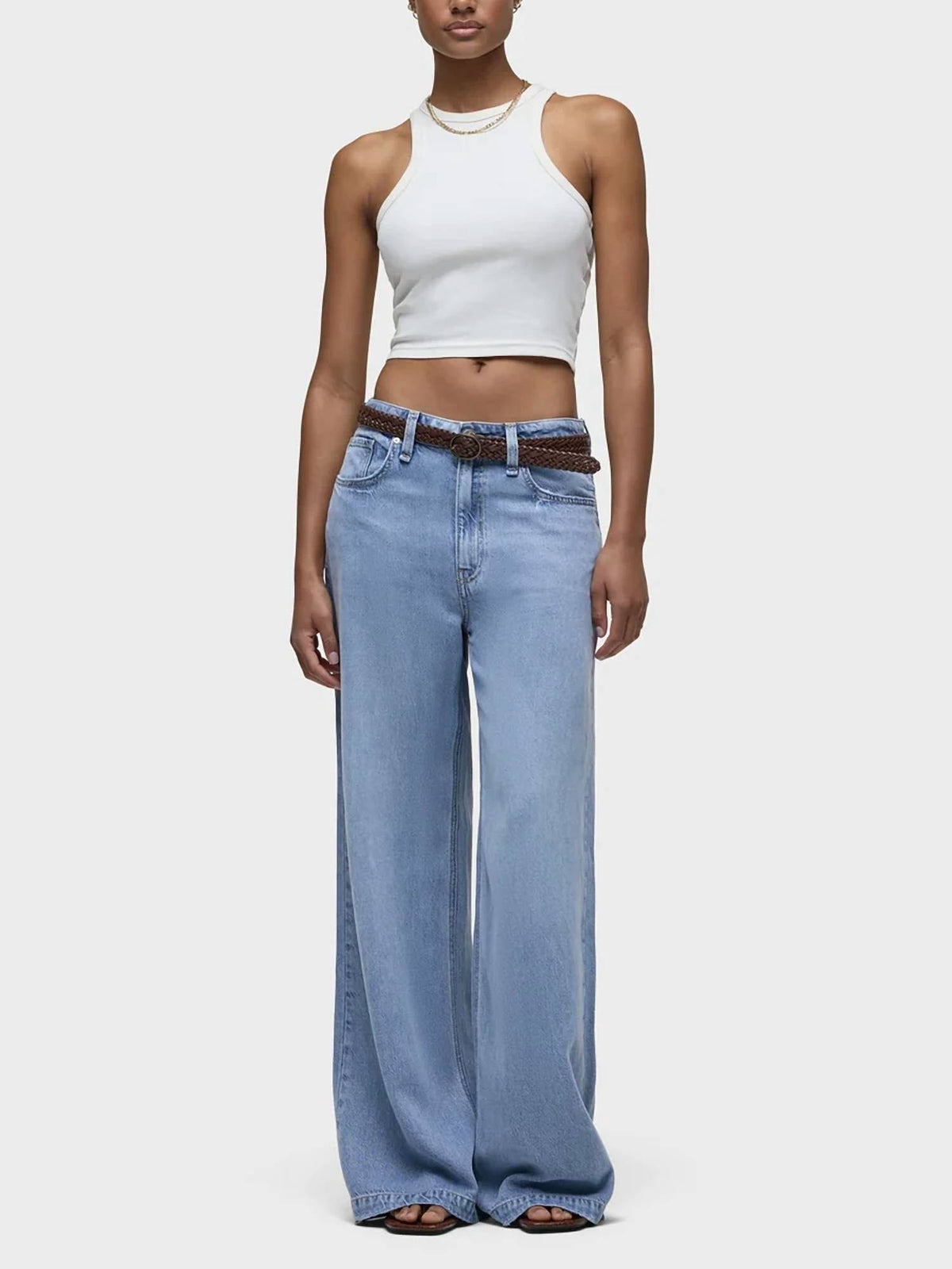 Hudson - Jodie Lightweight Loose Fit Wide Leg Jeans