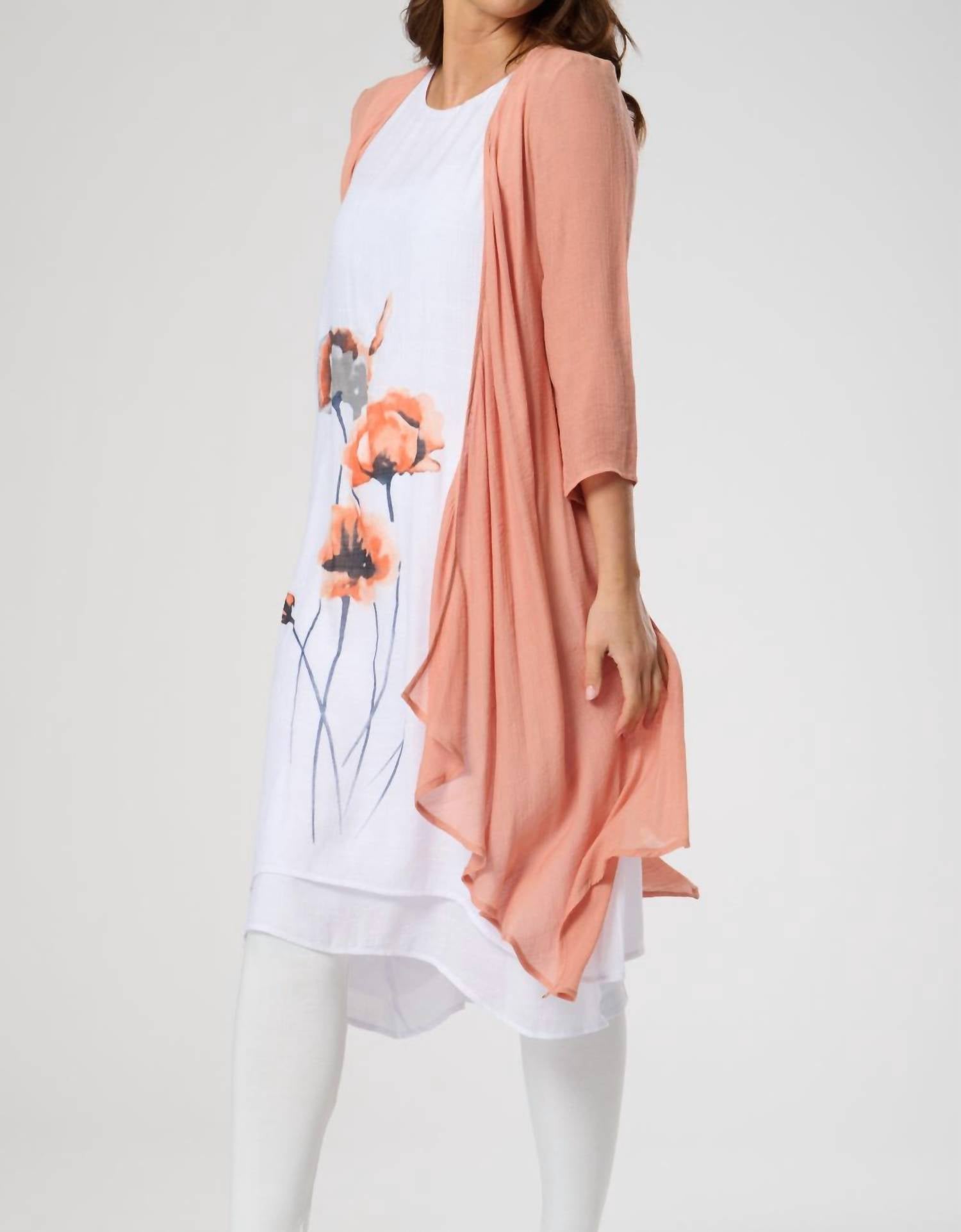 Saloos - Long Dress With Jacket Set