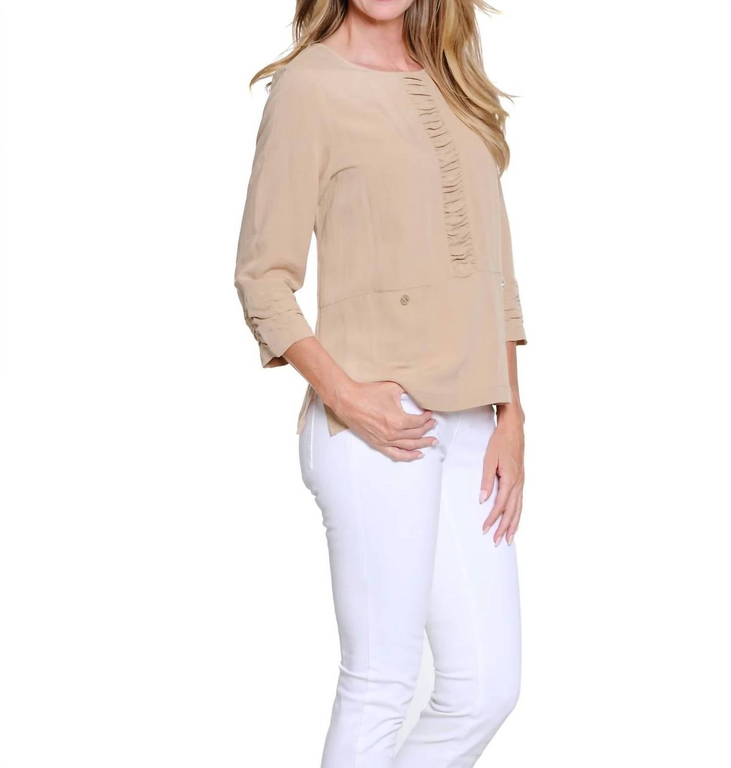 Multiples - Crinkle Woven Top