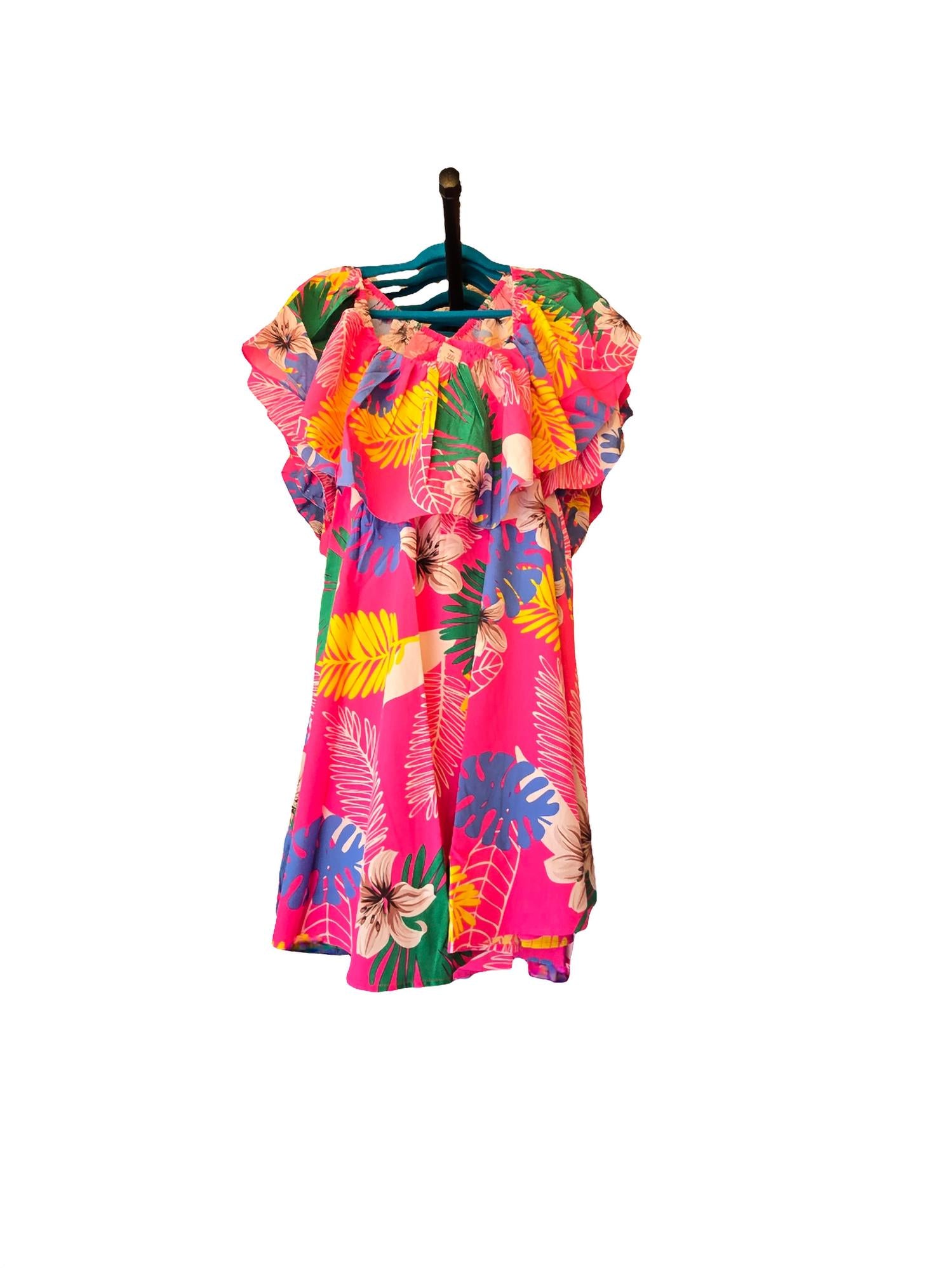 Pine Apparel - Women's Truly Tropical Off Shoulder Dress