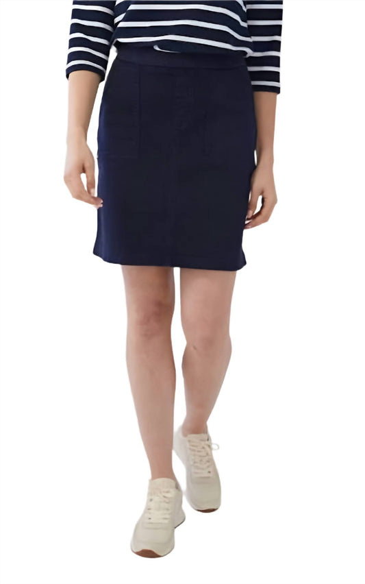 Fdj - Pull On Cotton Blend Mini Skort