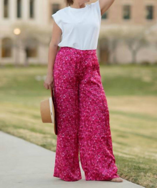 Sugarlips - Zoya Floral Satin Pants