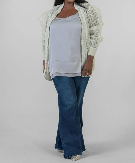 -Bl^Nk- - Ayana Long Sleeve Zip Front Jacket - Plus