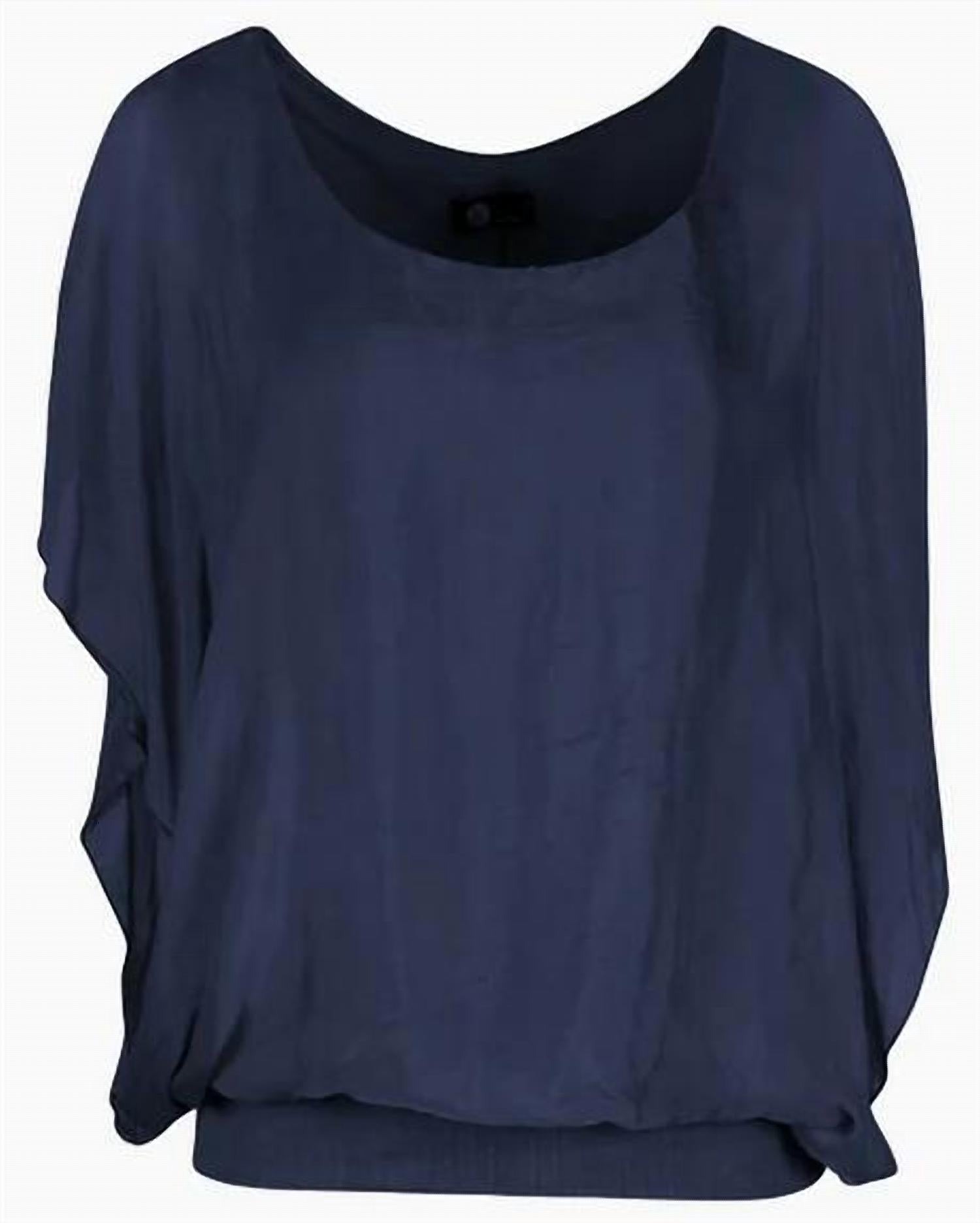 M Made In Italy - Women's Silk Dolman Top