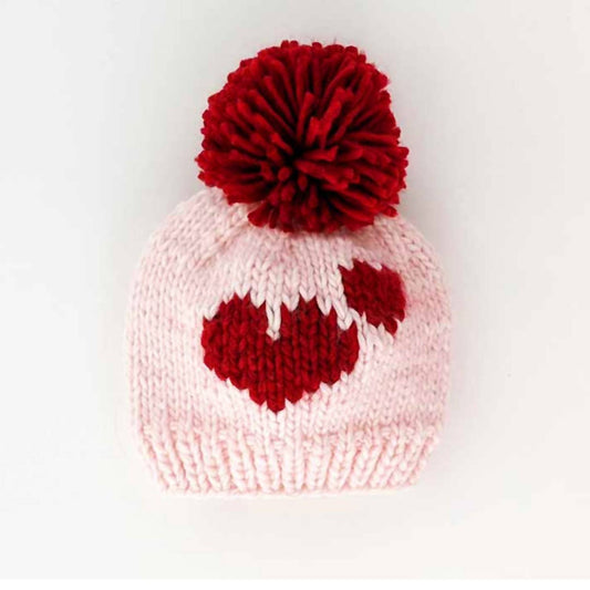 Huggalugs - Girls Sweetheart Pom Pom Hat