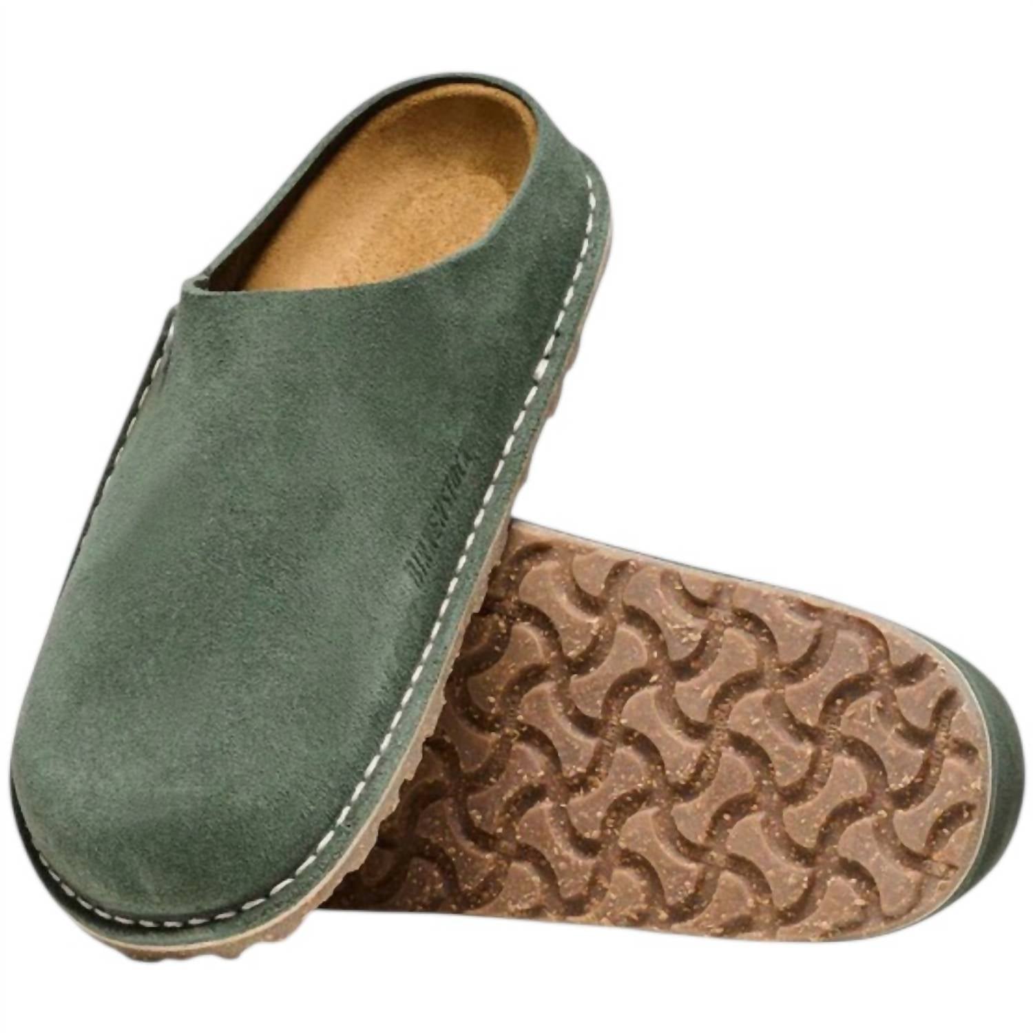 BIRKENSTOCK Women's Zermatt Premium Suede Slip-ons in thyme - women's shoe - view 4