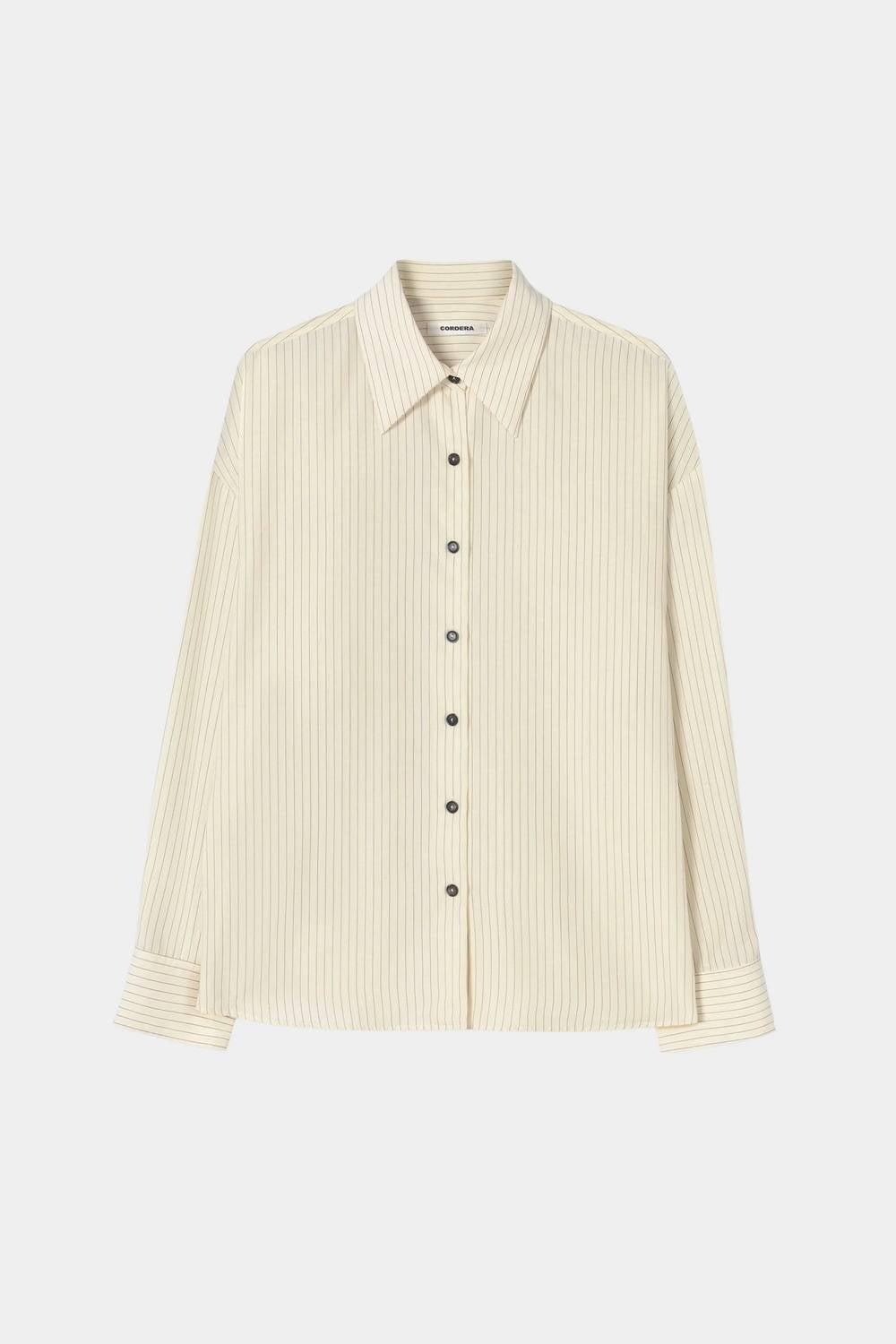 Cordera - Oversized Pencil Striped Shirt