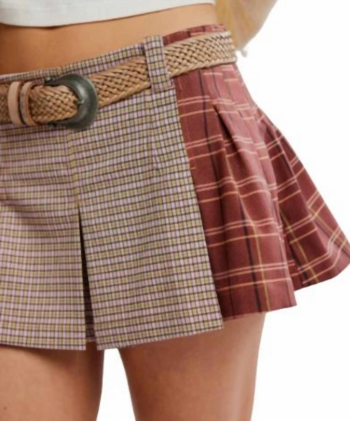 Free People - Sherry Pleated Mini Skirt