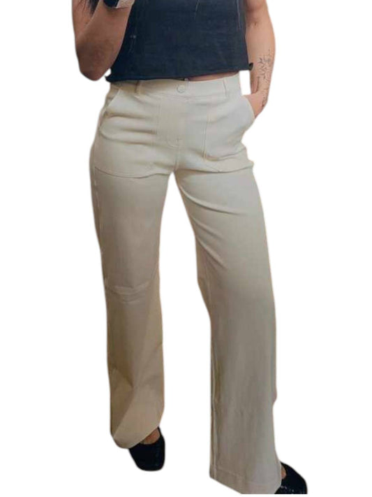 Rae Mode - Triple Stretch Cotton Twill Wide Leg Trousers