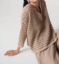 Joseph Ribkoff - Open-Stitch Boxy Sweater