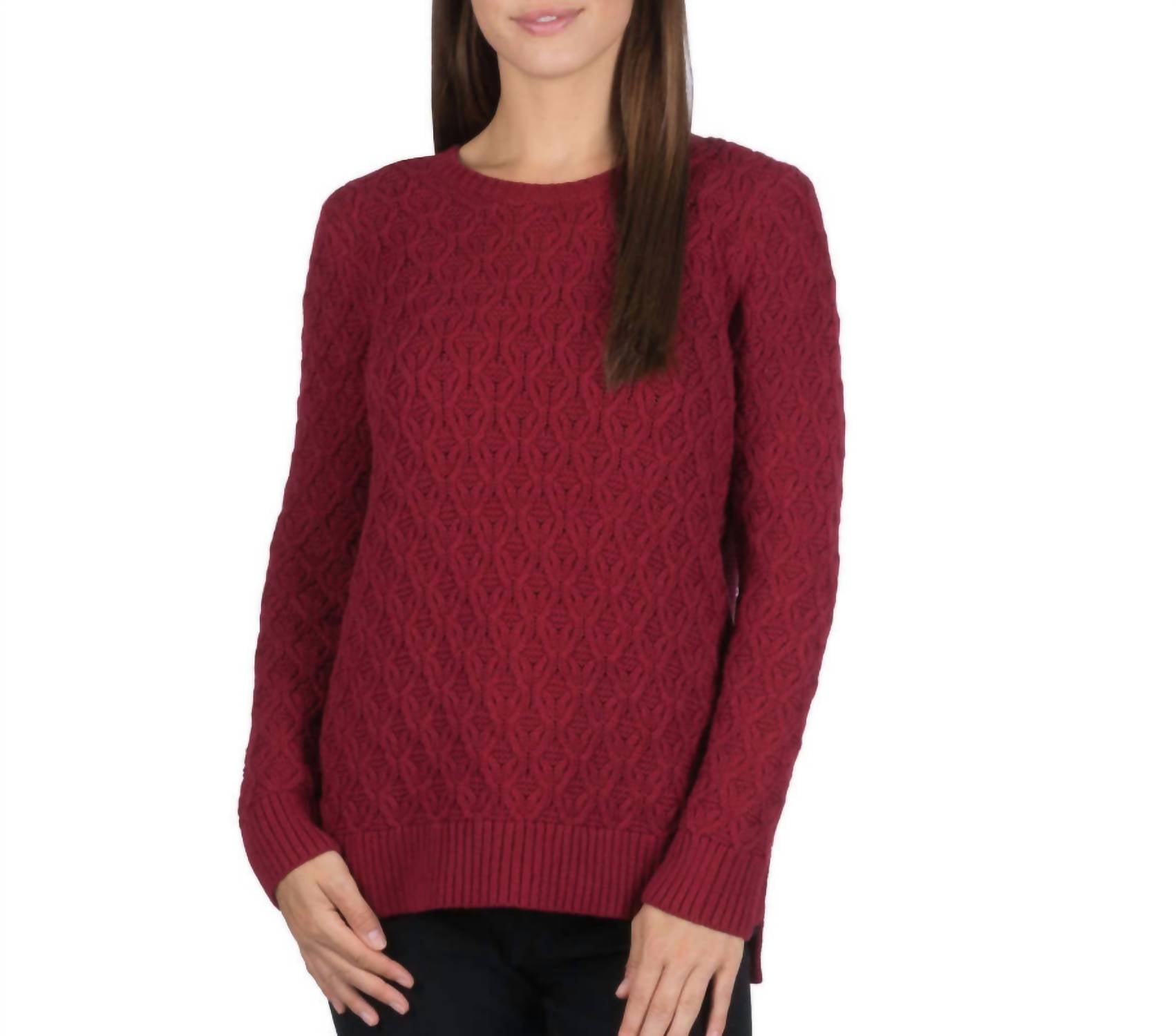 Jeanne Pierre - Cotton Textured Sweater