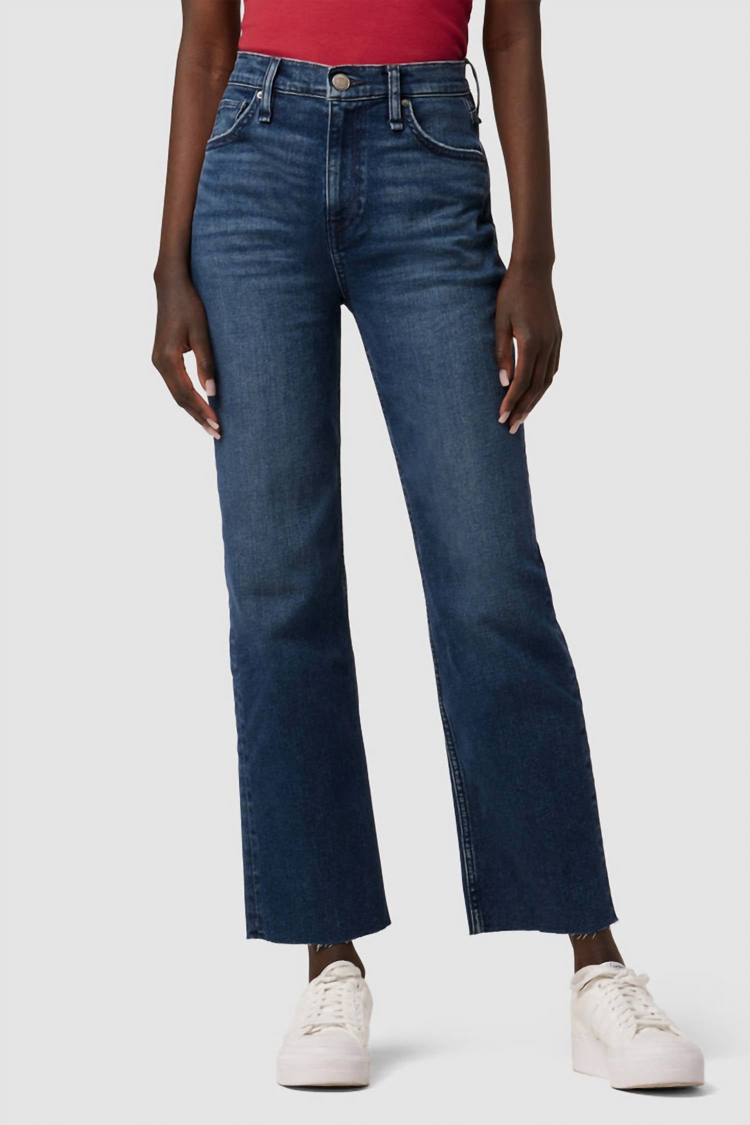 Hudson - High-rise Straight Ankle Jean