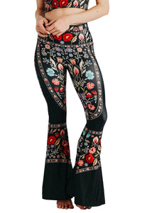 Yoga Democracy - Rustica Printed Bell Bottoms Leggings