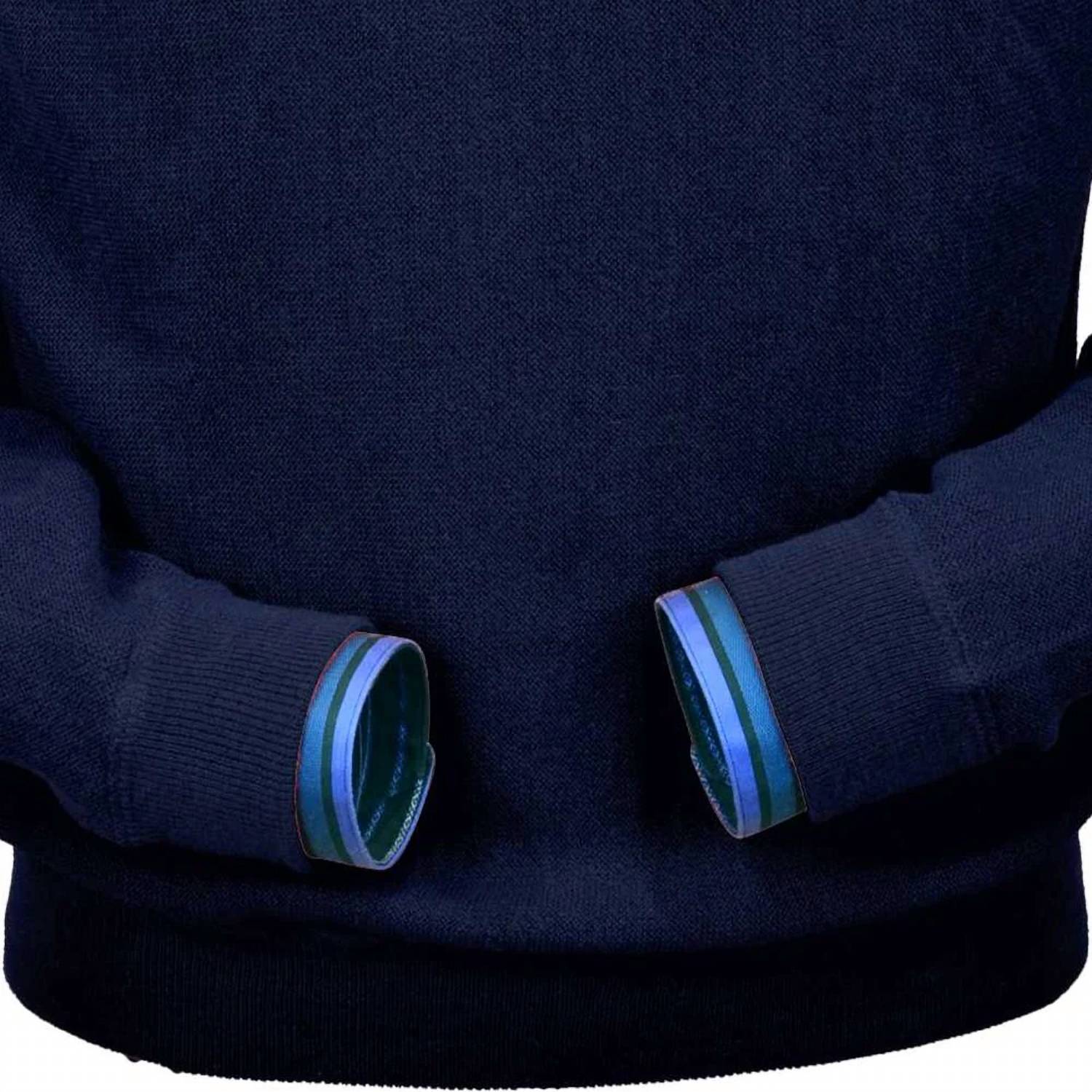 Peru Unlimited Corp. - Men's Baby Alpaca 'links Stitch' Sweatshirt-style Crew Neck Sweater
