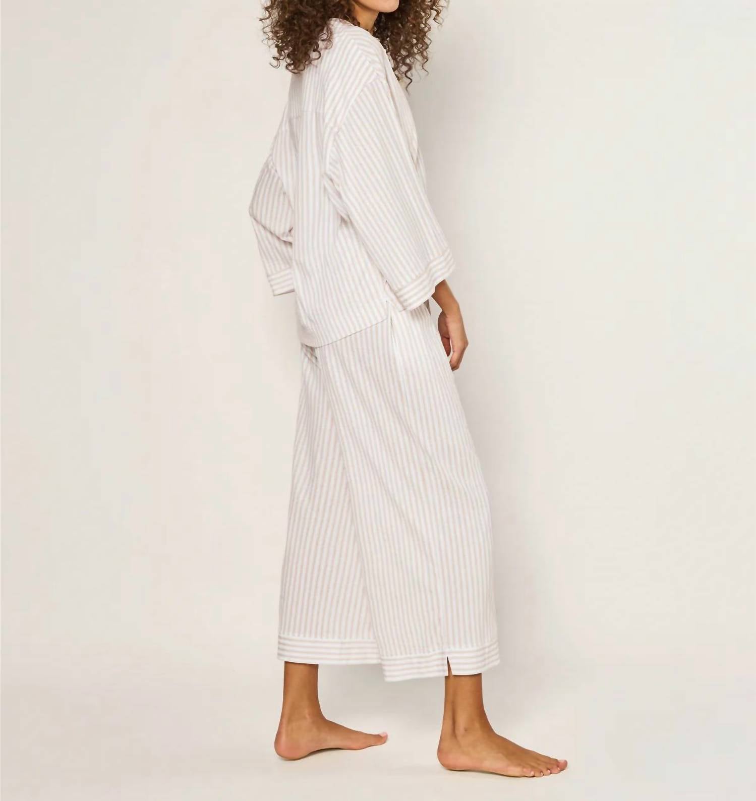 Petite Plume - Women's Olivia Wide Leg Pima Pajamas