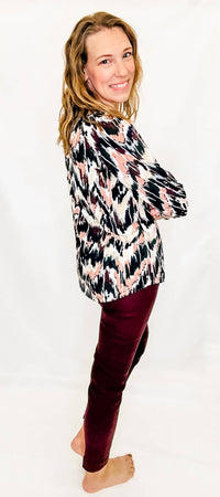 Multiples - Three Quarter Sleeve Peasant Top