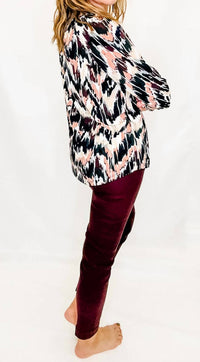 Multiples - Three Quarter Sleeve Peasant Top