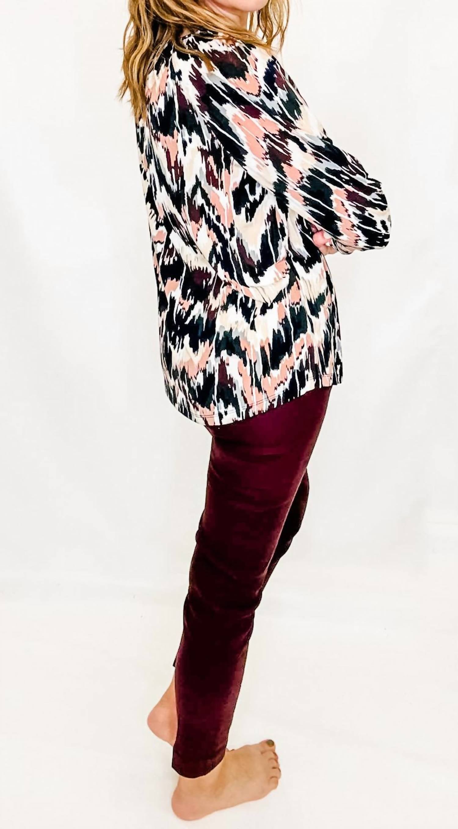 Multiples - Three Quarter Sleeve Peasant Top