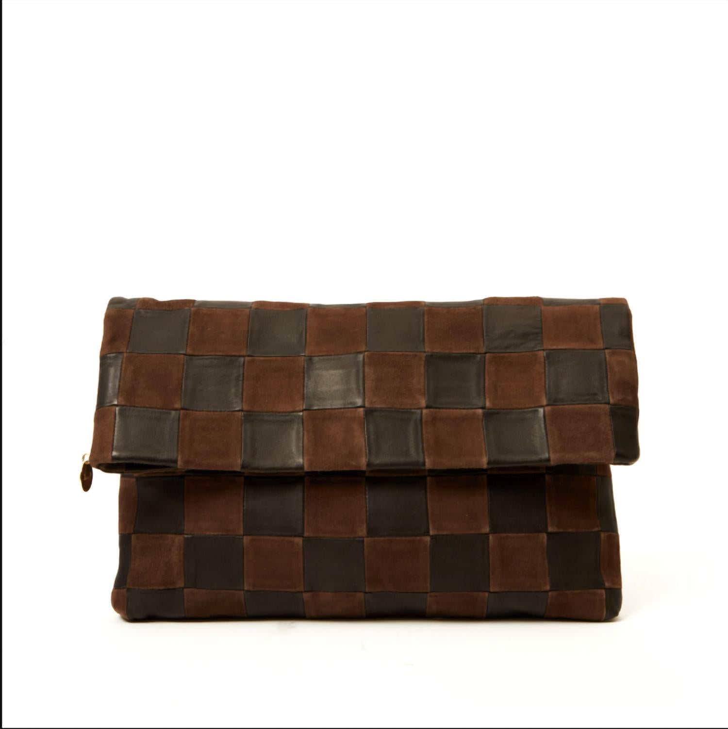 Clare V. - Carryall Clutch With Tabs Oversized Checker