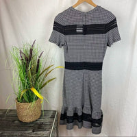 Michael Kors - Combo Check Cutout Mini Dress