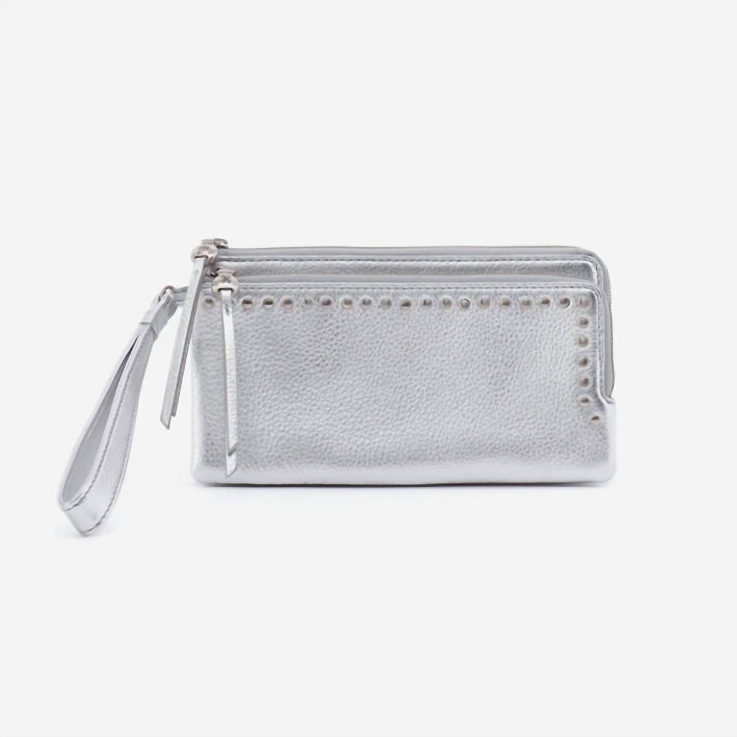 HOBO Women's Dayton Wristlet in silver - women's bag
