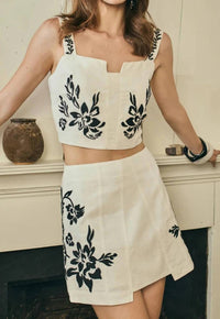 Allison - Embroidered Colette Tank