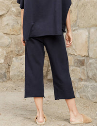Frank & Eileen Women's Catherine Favorite Sweatpant in british royal navy - women's pants - detail view