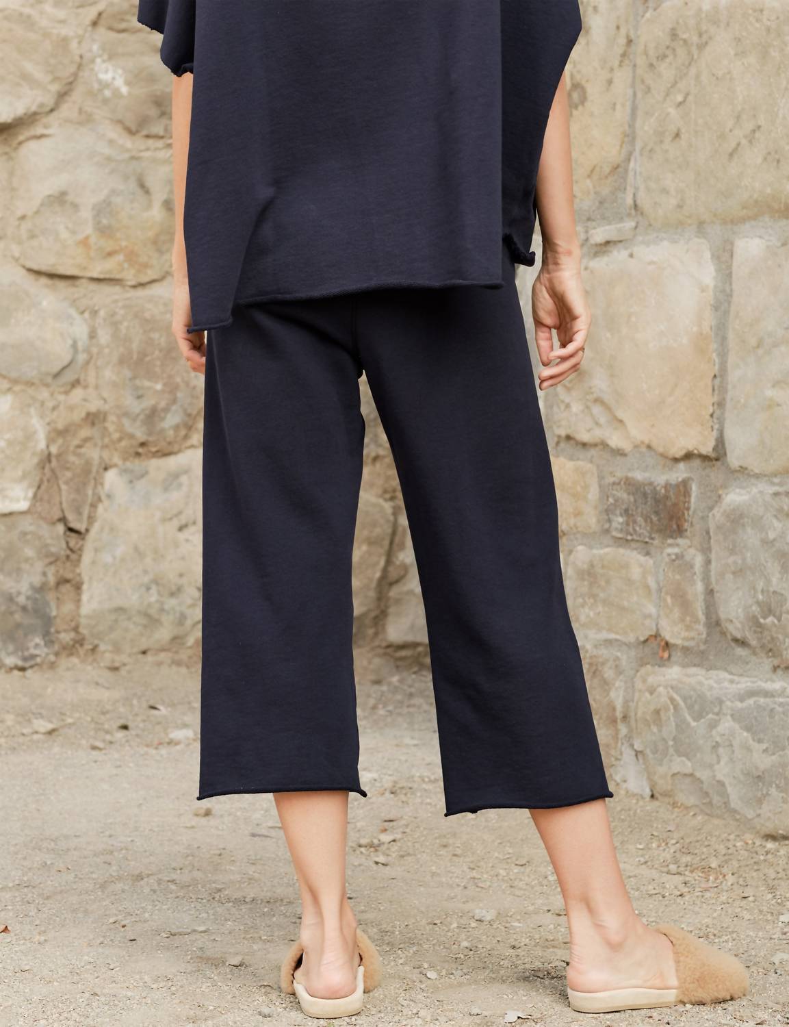 Frank & Eileen Women's Catherine Favorite Sweatpant in british royal navy - women's pants - detail view