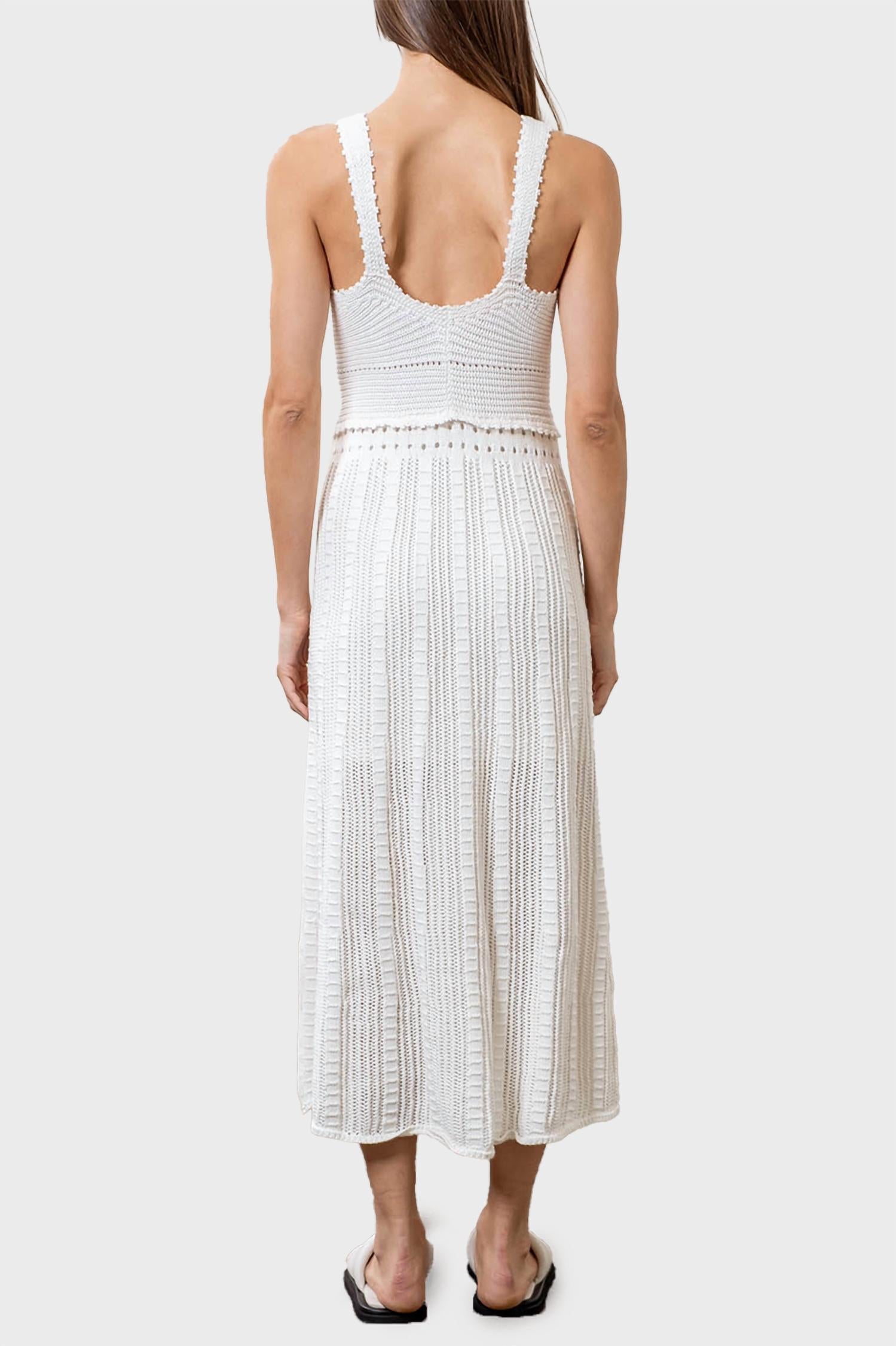 Moon River - Crochet Midi Dress