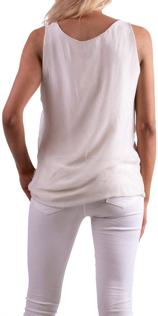 Gigi Moda - Paola Scoop Neck Silk Tank Top