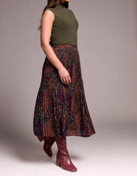 Tribal - Plisse Midi Skirt