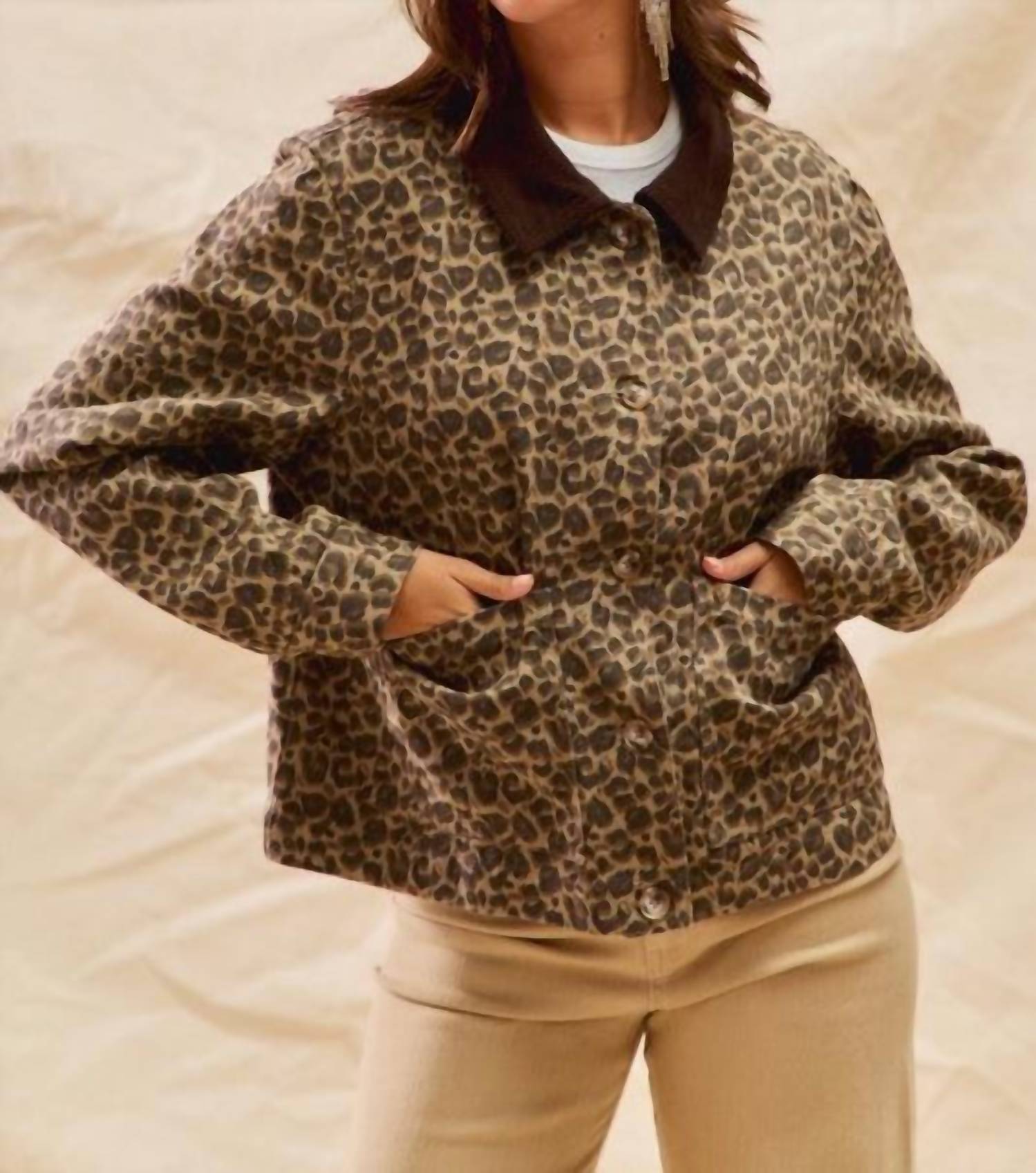 So Me - Leopard Barn Jacket