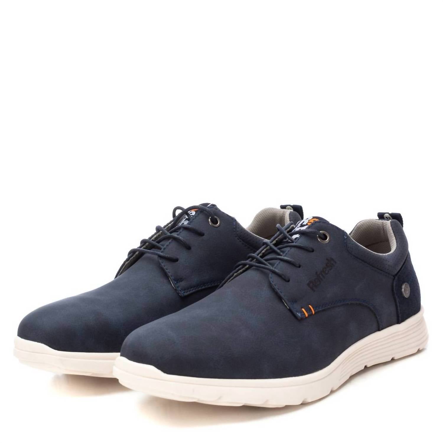 Xti Men's Refresh Suede Oxfords in navy - men's shoe - view 4