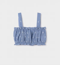 Mayoral - Girl's 2-Piece Soft Light Denim With Detail Top