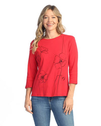 Jess & Jane - Sketch Printed Cotton Top