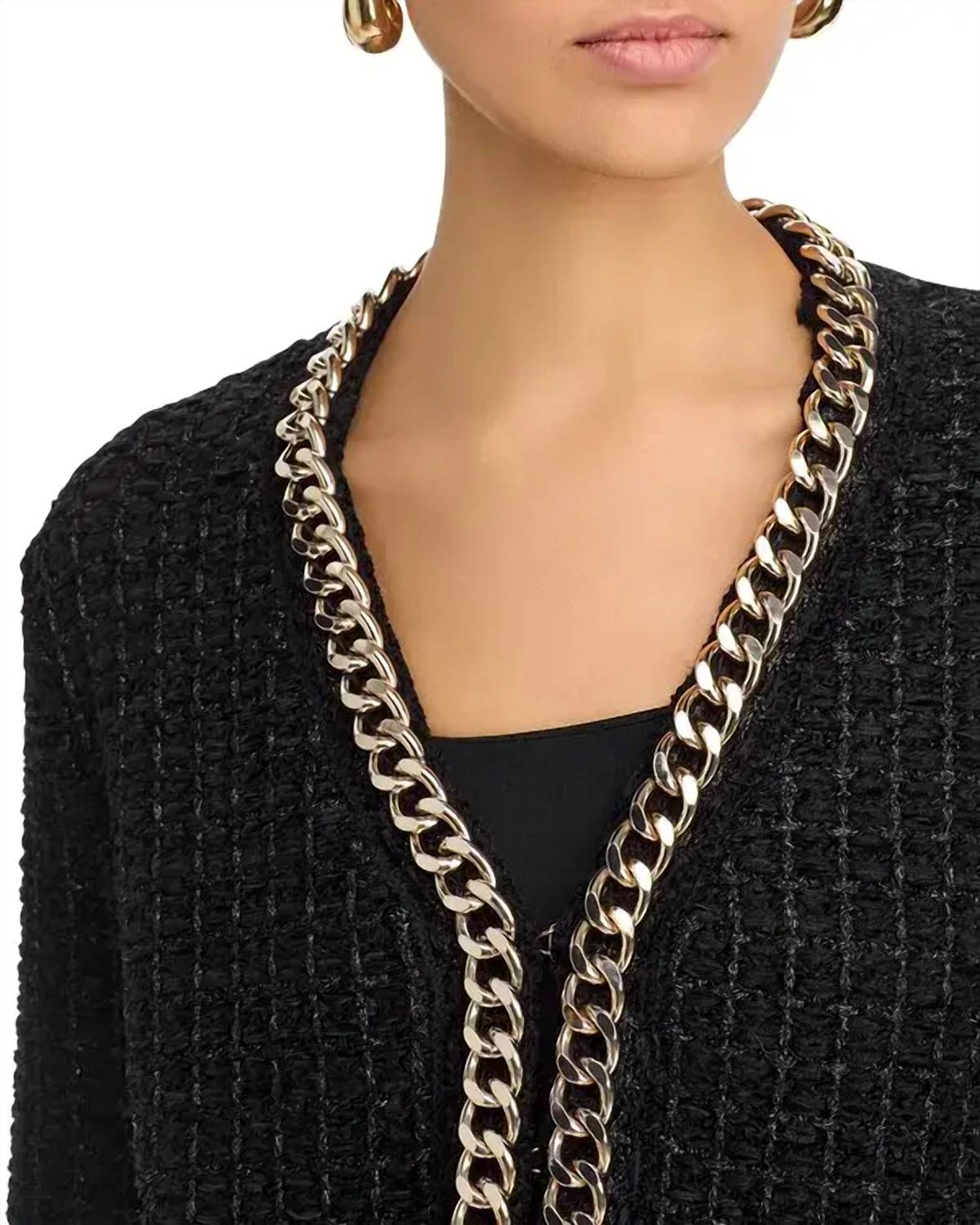 Elie Tahari - The Trista Chain Cardigan