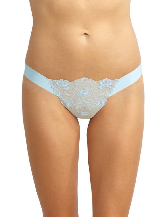 Crown Embroidered Thong Panty