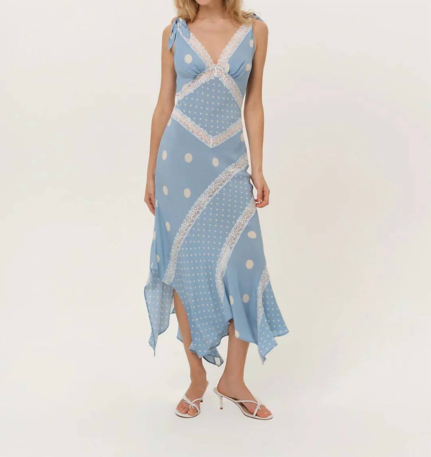 For Love & Lemons - Stormie Dot Midi Dress