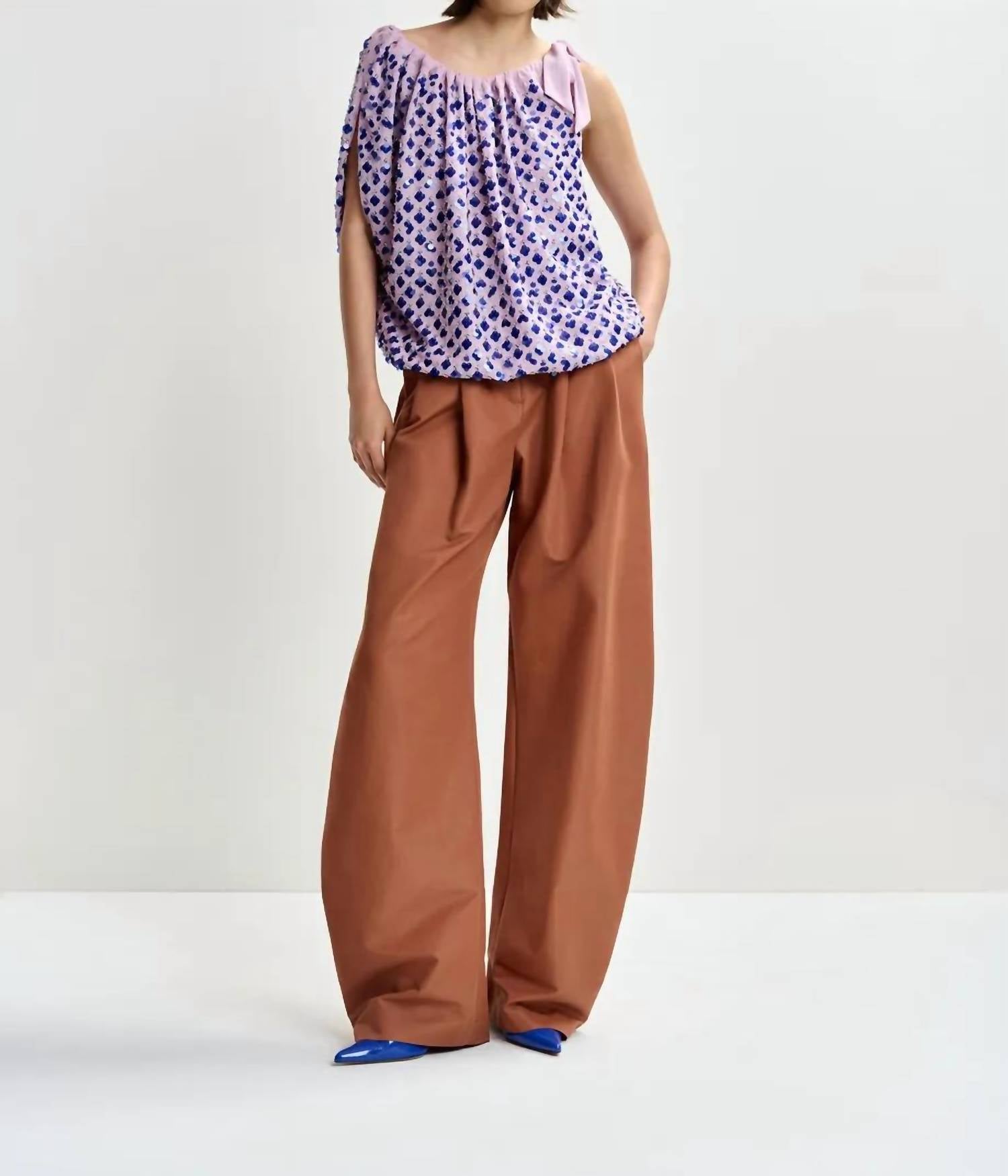 Essentiel Antwerp - Jocelyn Sequin Smocked Top