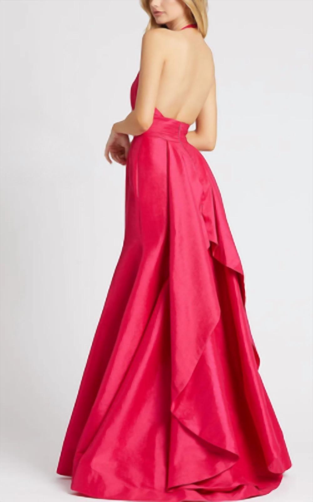 Mac Duggal - Taffeta Halter Gown