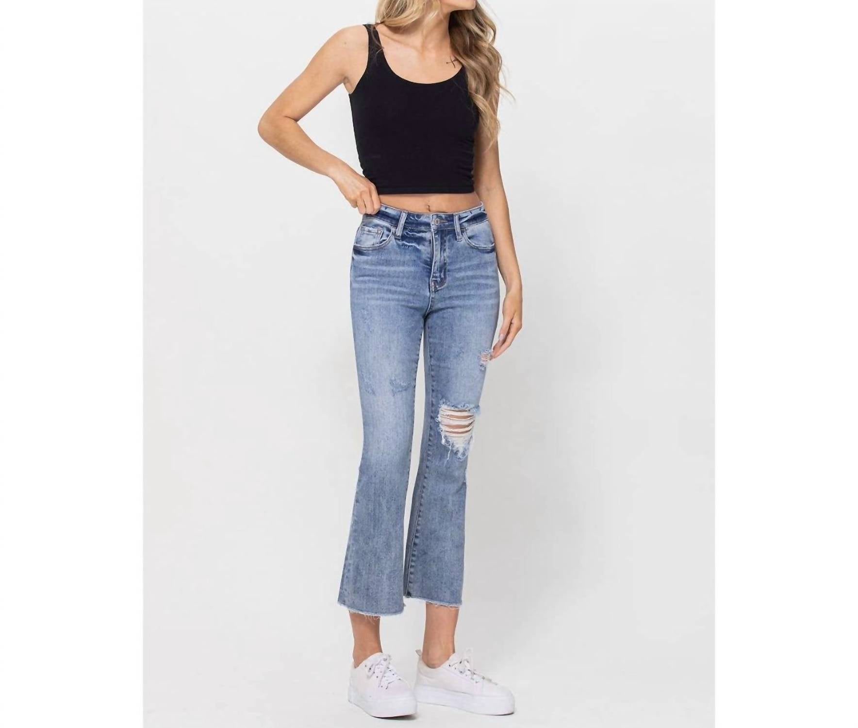 Vervet By Flying Monkey - Most Likely Ankle Flare Jeans