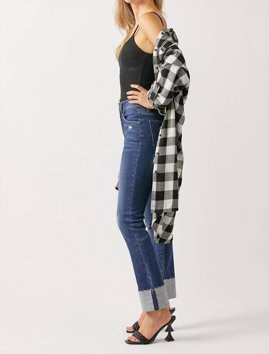 Risen - Rubie Buffalo Check Long Shacket Dress