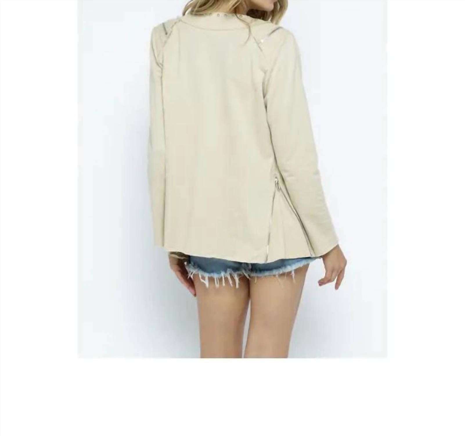 Vocal Apparel - Stud Jacket With Shoulder & Side Zippers