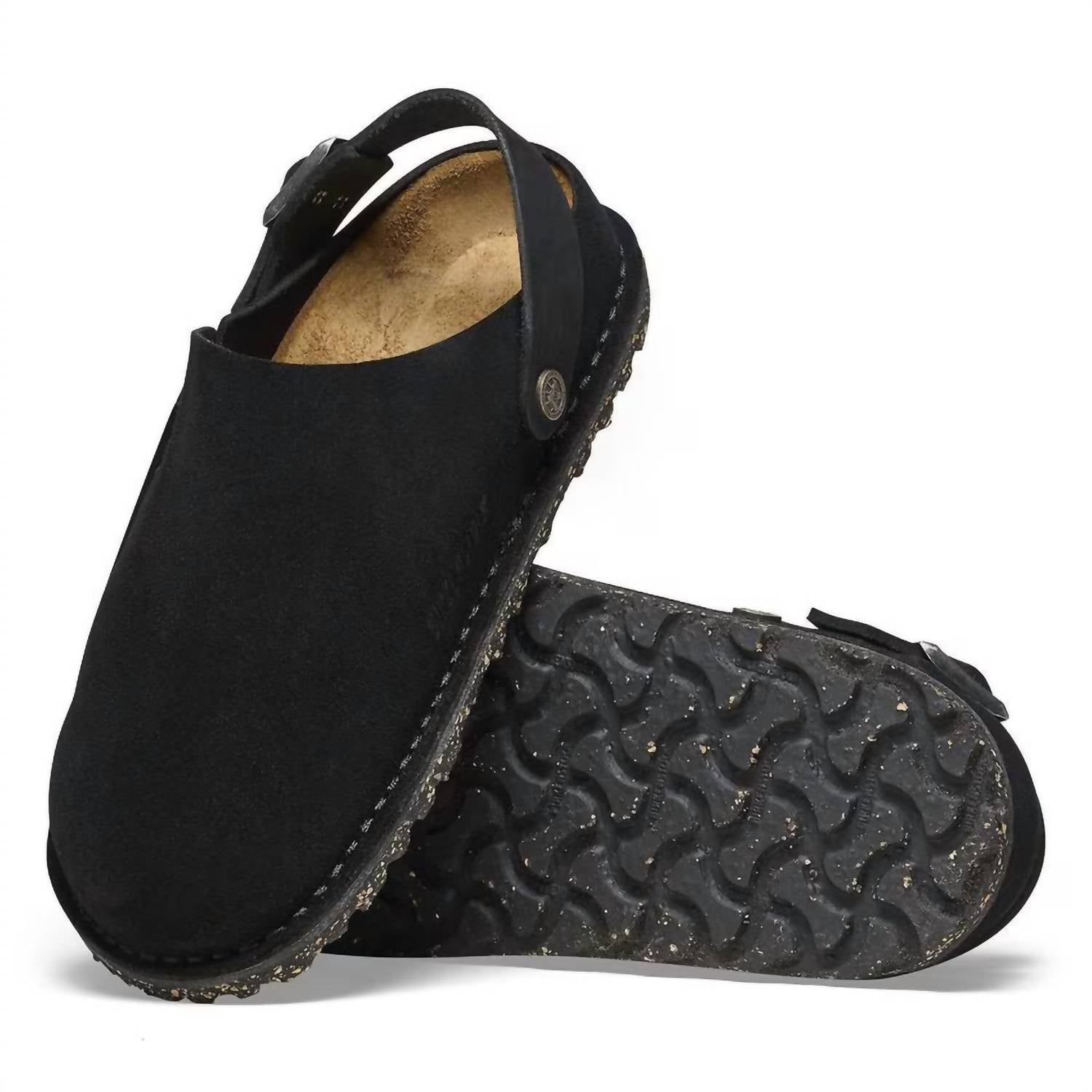 BIRKENSTOCK Women's Lutry Suede Clog in black - women's shoe - view 4