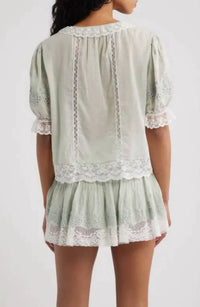 Loveshackfancy - Maurelle Cotton Lace Blouse