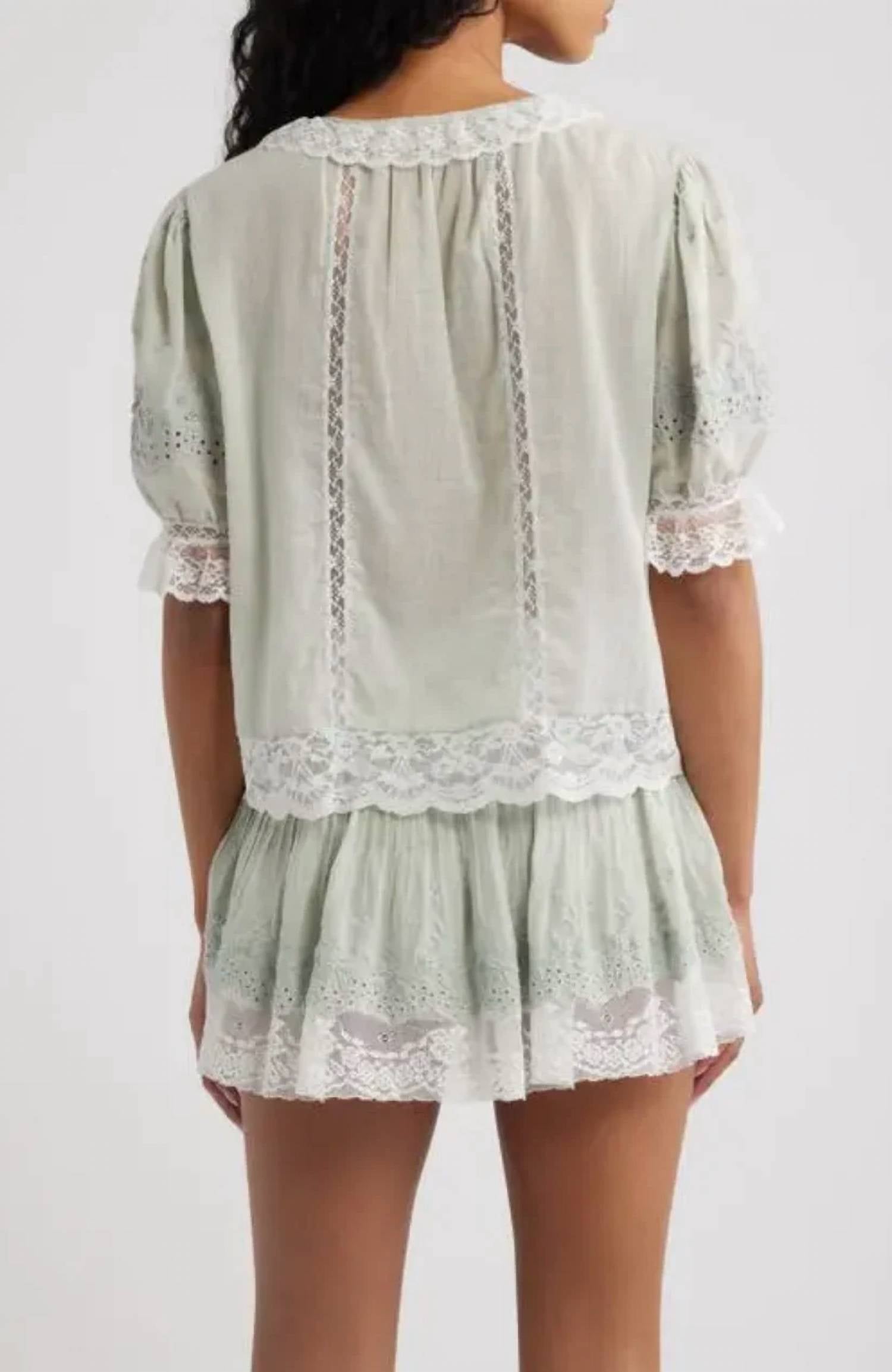 Loveshackfancy - Maurelle Cotton Lace Blouse